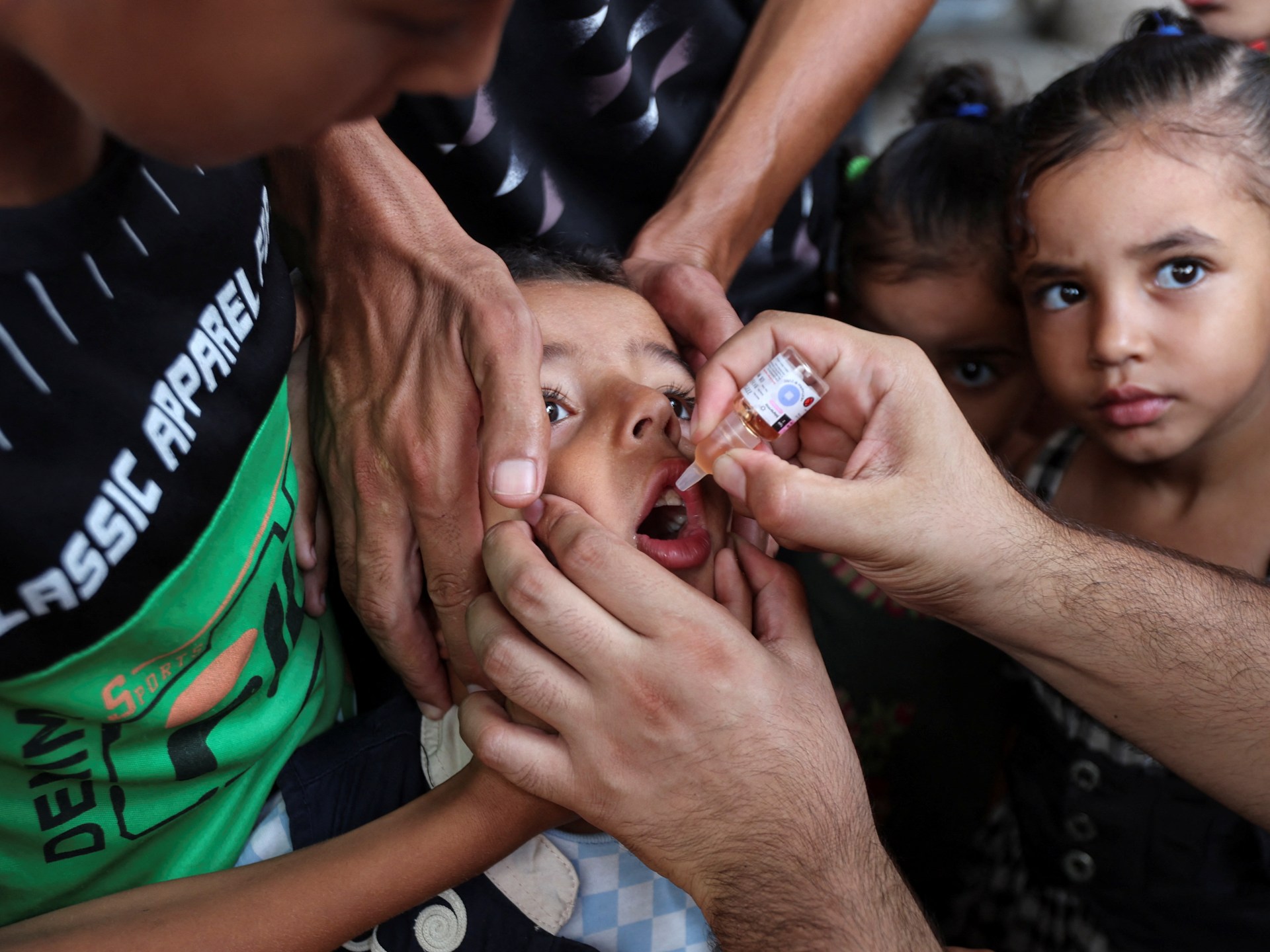 Polio vaccines do not protect children from bombs, says Gaza mother