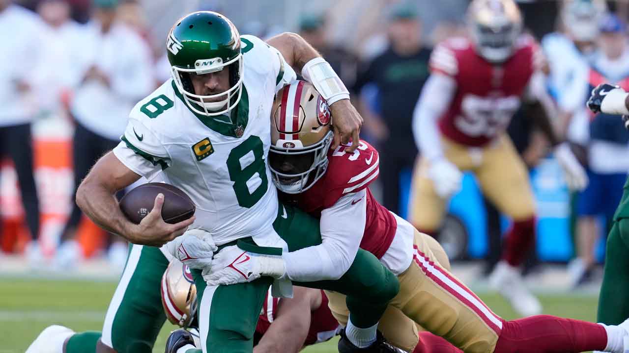 49ers beat Jets to spoil Aaron Rodgers’ long-awaited return to playing