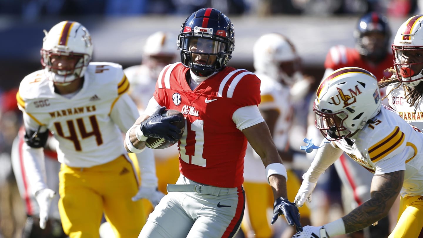 Ole Miss Rebels To Be Without Key Wide Receiver vs. Furman Paladins