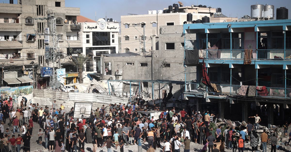 Israeli Airstrikes Hit UN School And Homes In Gaza And Kill At Least 34 People, Hospitals Say