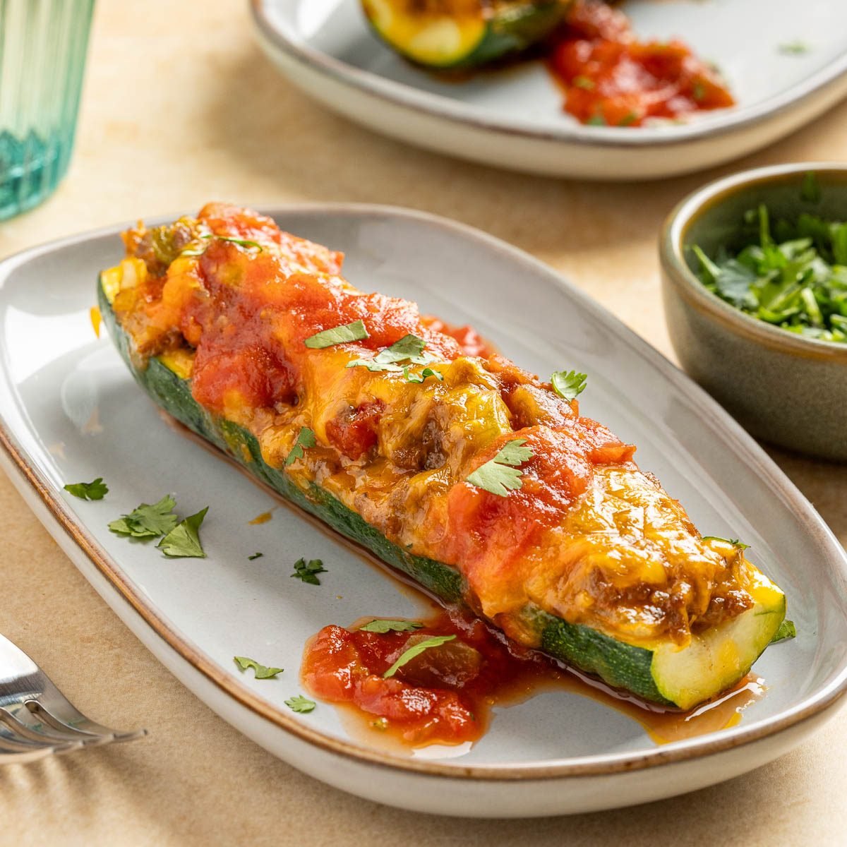 Zucchini Taco Boats