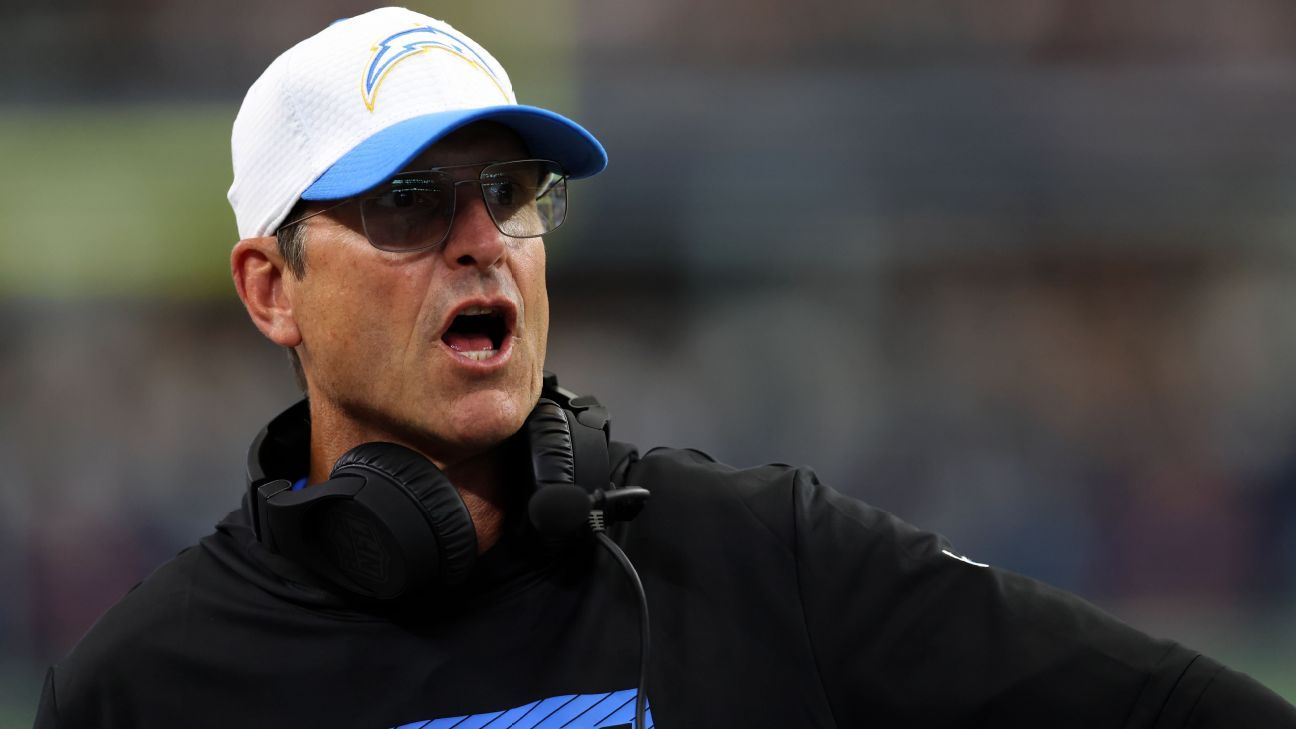 Jim Harbaugh is trying to change the Chargers’ losing culture –